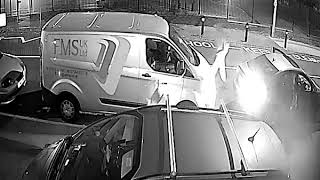 Attempted break in video Ford Custom van  Garrison Locks HYKEE REPLOCK GARRISONLOCKS [upl. by Lonni]