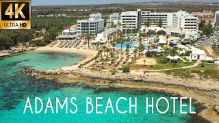 Adams Beach Hotel Ayia Napa Cyprus 4K Drone [upl. by Aisa]