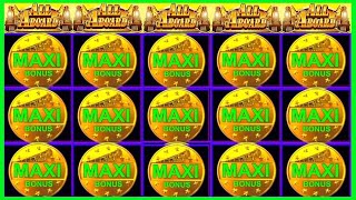 ★★JACKPOT HANDPAY★★50 BETS★★ALL ABOARD HIGH LIMIT SLOT MACHINE BUENO DINERO MUSEUM SLOTS KONAMI [upl. by Nyleek883]