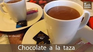 Chocolate Caliente a la Taza ☕️  Receta fácil Navidad 🎄 [upl. by Byrann692]