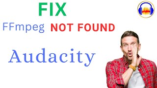 FIX FFmpeg not found in Audacity [upl. by Monson]