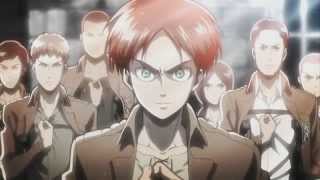 Shingeki no Kyojin Attack on Titan Opening OP Guren no Yumiya Linked Horizon Extended Ver [upl. by Ennovehs]