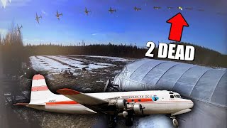 Douglas DC4 Plane CRASHES into river near Fairbanks AK 2 DEAD [upl. by Duffie]