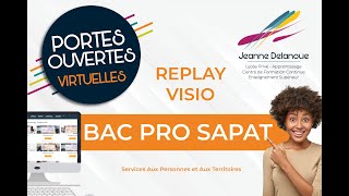 Portes ouvertes virtuelles  BAC PRO SAPAT [upl. by Aleka]