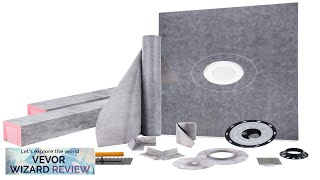 VEVOR Shower Curb Kit 48quotx72quot Watertight Shower Curb Overlay with 4quot ABS Review [upl. by Annecorinne]