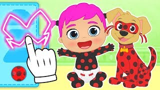 🐞 BEBE LILY y MAX 🐞 Max se disfraza de Puppybug  Dibujos animados infantilesbabypets [upl. by Prochora220]