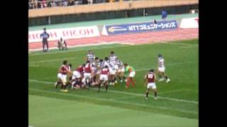 2012年関東大学ラグビー・早明戦 明治大学勝利の瞬間 [upl. by Akcirahs]