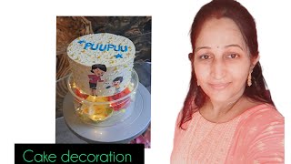 Chocolate cake decoration  Cake decoration idea  Home made cake  Birthday cake [upl. by Hudson]