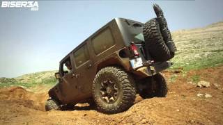 Lebanese Jeep Wrangler with 64 Hemi engine goes offroading [upl. by Leirbag]