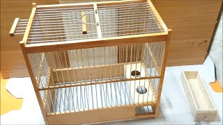 How to make a bird cage with all the details [upl. by Llewxam]