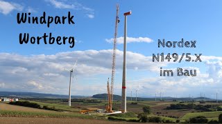 Windpark Wortberg  Aufbau einer Nordex N1495X [upl. by Coryden327]