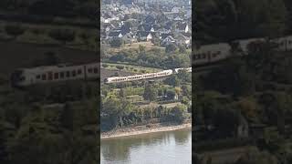 Rheingaulinie aus der Ferne trainspoting rhineriver mittelrhein flirt [upl. by Neala83]