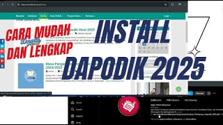 CARA INSTALL DAPODIK 2025 [upl. by Yhcir]