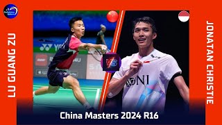 Jonatan Christie VS Lu Guang Zu I LI NING China Masters 2024 match Highloghts I [upl. by Bourgeois501]