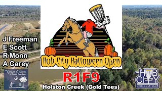 2024 Hub City Halloween Open  R1F9  Freeman Scott Monn Carey [upl. by Aicened]