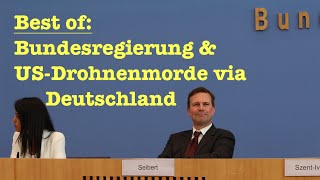 quotBest ofquot Bundesregierung zu USDrohnenmorde via Deutschland [upl. by Enilav422]