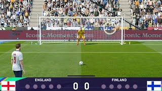 England vs Finland penalty shootout in eFootball PES 2021 [upl. by Akeenahs]