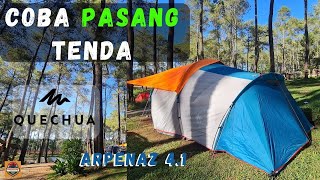 Set up Arpenaz 41 Family Tent  Pasang tenda arpenaz Family 41 [upl. by Liatrice]