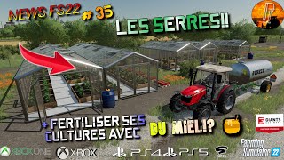 NEWS FS22 35 LES SERRES DU MIEL POUR FERTILISER SES CHAMPS FARMING SIMULATOR 22 PS5 🇫🇷 [upl. by Novello]