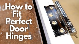 How to Fit Perfect Door Hinges [upl. by Aiuqenehs650]