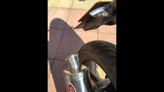 DAELIM ROADWIN 125 EXHAUST SOUND SCORPION [upl. by Nuris]