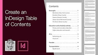 Create an InDesign Table of Contents [upl. by Cornew]