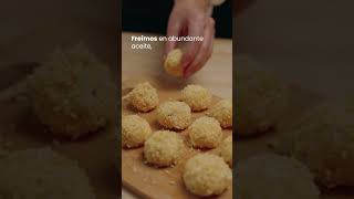 BOMBAS DE QUESO SIN GLUTEN🧀😋 receta queso aperitivo rebozado [upl. by Varick]