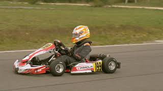 Simas Baciuška testing before Lithuanian karting championship in Aukštadvario kartodromas [upl. by Castra]