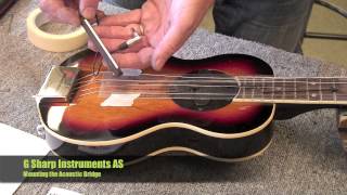 G Sharp Guitar Acoustic Bridge  Installation Instructions [upl. by Akkahs110]