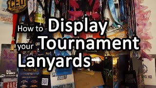 How to Make a Plaque to Display your Badges and Lanyards  Great for a Holiday Gift [upl. by Aciretahs]