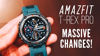 Amazfit TRex Pro InDepth Look MAJOR Update Tons of New Features [upl. by Vaas443]