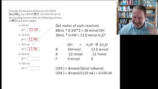 OWL problem solved strong base and acid titration [upl. by Nauqal]