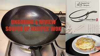 UNBOXING amp REVIEW SOUPED UP RECIPES’ WOK  Seasoning carbon steel wok [upl. by Helse]