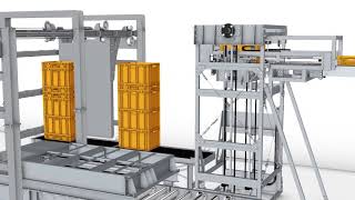 schwingshandl automation technology Abwärtsstapler bis 600kg mit einfach Palettierer [upl. by Favata]