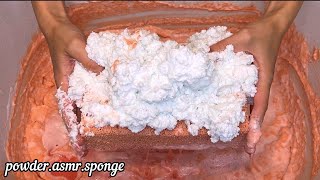 Soap foam and orange powder 🧼🍊Asmr squeezing sponge [upl. by Stinky]