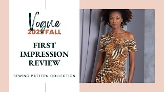 Review VOGUE 2023 FALL Sewing Patterns [upl. by Wan554]