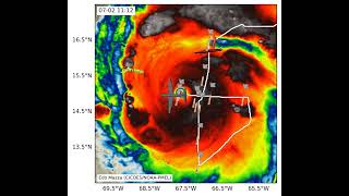 Saildrone and Hurricane Hunter in Hurricane Beryl [upl. by Natye]