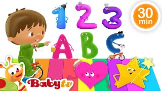 Back to School Songs amp Nursery Rhymes  Learn Numbers Letters amp Shapes 🎶📚 BabyTV [upl. by Medovich676]