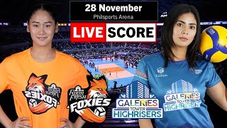 Farm Fresh vs Galeries  PVL AllFilipino Conference LIVE Scoreboard [upl. by Seyer507]