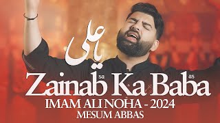 Zainab Ka Baba  Mesum Abbas  21 Ramzan Noha 2024  New Mola Ali Noha [upl. by Namaj689]