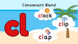 Learn to Blend  Consonant Blends Made Easy  quotCLquot Words [upl. by Eydnarb474]