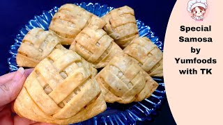 Crispy Samosa Recipe Thread Samosa Mat Samosa recipe Designer Samosa Aloo Samosay Recipe [upl. by Kilroy]