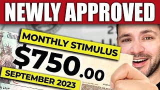 JUST APPROVED 750 Per Month… STIMULUS CHECK UPDATE  September 2023 [upl. by Godfrey]