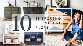 10 Inspiring Furniture Flips  DIY Furniture Makeovers Before amp After [upl. by Jeremiah]