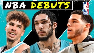 BALL BROTHERS NBA DEBUTS LONZO LIANGELO amp LAMELO [upl. by Euqirat]