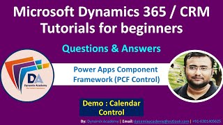 PCF Control Dynamics 365 Tutorial  PowerApps component framework Step by Step [upl. by Roe]