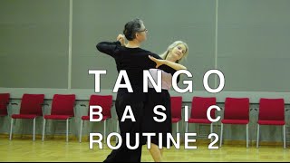 How to Dance Tango  Basic Routine 2 [upl. by Nadoj160]