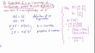 A Proof about Eigenvectors [upl. by Notsuoh]