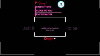 Carpenters  Close To You Karaoke Version shortvideo shorts karaoke music carpenter foryou [upl. by Laenaj306]