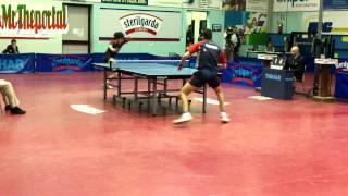 Table Tennis Italian League 20132014 Final  Mihai Bobocica Vs Peng Bo [upl. by Eddy]